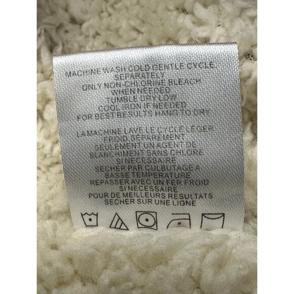 EMPYRE Black Sherpa Lined Windbreaker Outdoor Jacket drawstring Men size Large - Picture 8 of 8